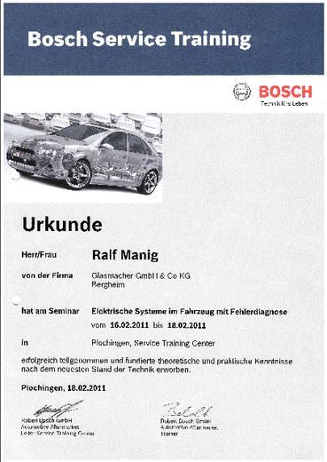Zertifikate Bosch