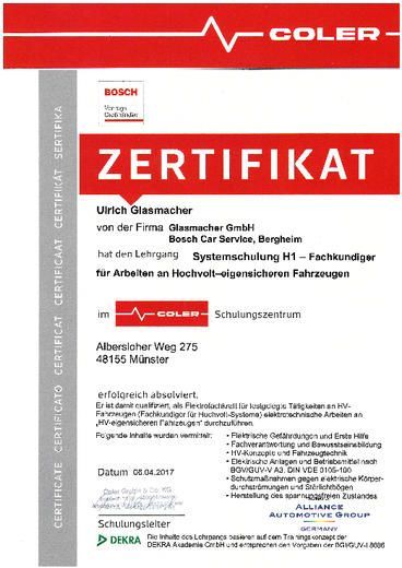 Zertifikat Coler